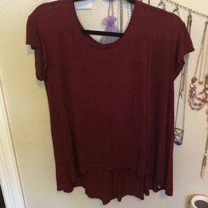 Maroon flowy top
